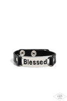 Count Your Blessings - Black Bracelet