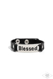 Count Your Blessings - Black Bracelet