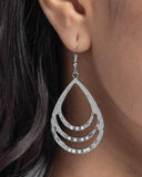Sojourn Shimmer - White Earring