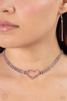 Rows of Romance - Pink Choker