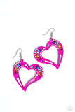 Embellished Emeralds - Pink Earring