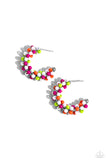 Balloon Backdrop - White Hoop Earring