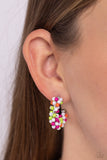 Balloon Backdrop - White Hoop Earring