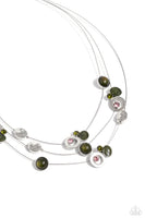 Affectionate Array - Green Necklace