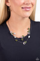 Affectionate Array - Green Necklace