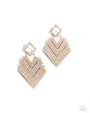Cautious Caliber - Gold Post Earring