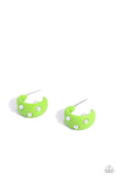 Cover PEARL - Green Hoop Earring