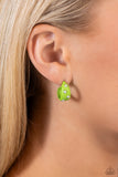 Cover PEARL - Green Hoop Earring