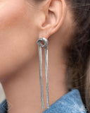 All STRANDS On Deck - Silver Post Earring