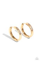 A-Lister Attention - Gold Hinge Hoop Earring