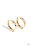 A-Lister Attention - Gold Hinge Hoop Earring