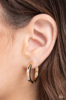 A-Lister Attention - Gold Hinge Hoop Earring