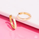 A-Lister Attention - Gold Hinge Hoop Earring