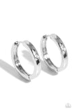 A-Lister Attention - White Hinge Hoop Earring