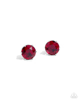 Breathtaking Birthstone - Red Post Earring