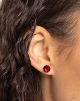 Breathtaking Birthstone - Red Post Earring