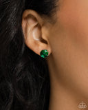 Breathtaking Birthstone - Green Post Earring