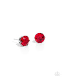 Breathtaking Birthstone - Red Post Earring