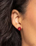 Breathtaking Birthstone - Red Post Earring