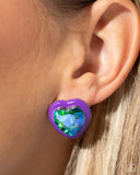 Heartfelt Haute - Purple Post Earring