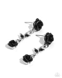 Led by the ROSE - Black Post Earring