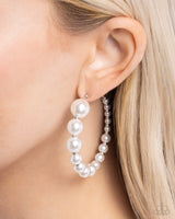 Candidate Class - White Hoop Earring