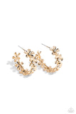 Floral Flamenco - Gold Hoop Earring