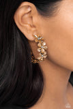 Floral Flamenco - Gold Hoop Earring