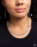 Colored Cadence - Blue Necklace