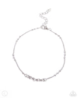 Satellite Shimmer - Silver Anklet