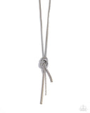 Knotted Keeper - White Necklace