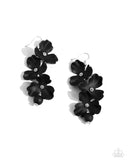Plentiful Petals - Black Earring