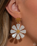 Poetically Pastel - White Post Earring
