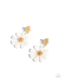 Poetically Pastel - White Post Earring