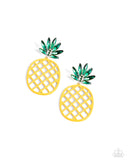 Pineapple Passion - Yellow Post Earring