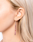 Elongated Eloquence - Red Necklace