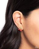 Cherry Candidate - Gold Post Earring