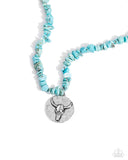 Longhorn Leader - Blue Necklace