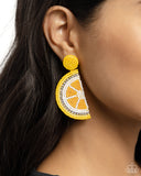 Lemon Leader - Yellow Post Earring