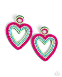 Headfirst Heart - Green Post Earring