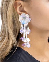 Floral Future - White Post Earring