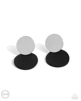 Leather Leader - Black Clip-on Earring