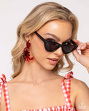 Crab Couture - Red Post Earring