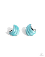 Whimsical Waves - Blue Post Earring