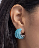 Whimsical Waves - Blue Post Earring