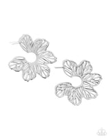 Floral Fame - Silver Hoop Earring