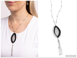 Geode Gamble - Black Necklace