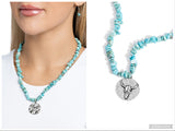 Longhorn Leader - Blue Necklace