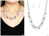 Glinting Goddess - Blue Necklace