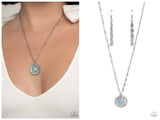Sea Turtle Shimmer - Blue Necklace